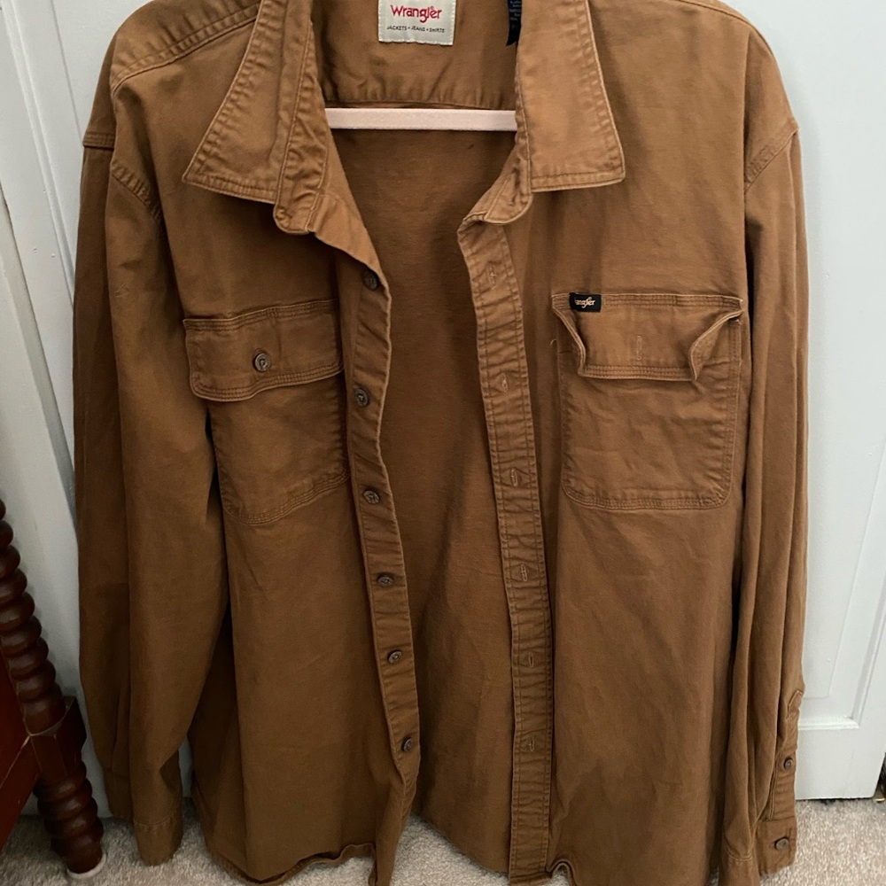 Wrangler Tan Work Shirt Jacket